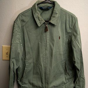 Men's Polo jacket green size medium